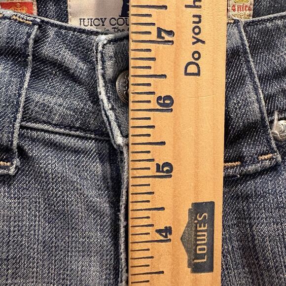Vintage‎ Y2K Juicy Couture Flare Jeans 90s 00s Size 27 Blue Low Rise USA - Picture 12 of 14